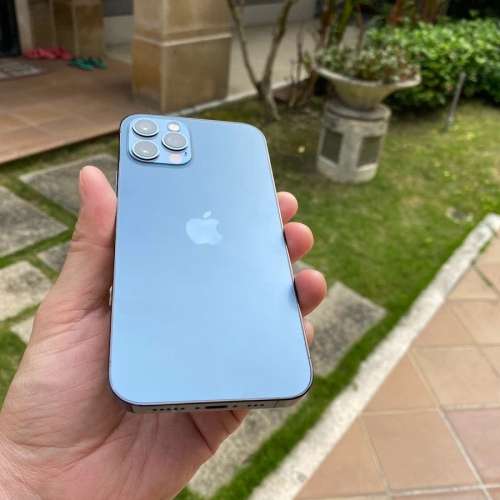 港行Apple iPhone 12 Pro Max 128G blue ，6.5寸屏幕，電池100 ％健康，雙卡雙待，...