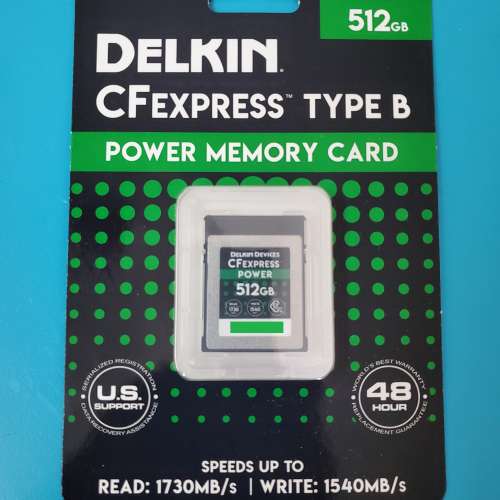 全新未開盒 Delkin Devices 512GB POWER CFexpress B型記憶卡(DCFX1-512)