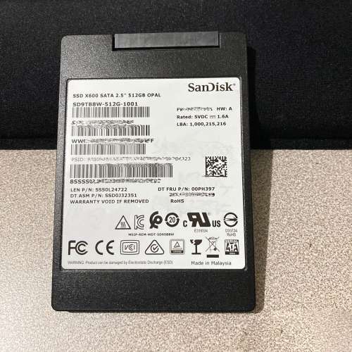 Sandisk SSD 固態硬碟 512GB