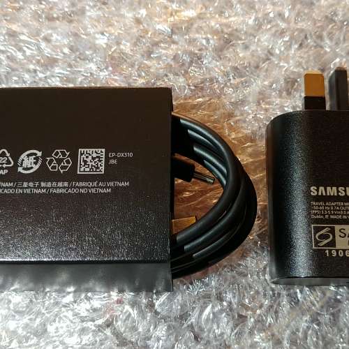 全新 Samsung 1.8米最新版本 Type-C數據線 EP-TA800 Note20 S20 S21 S22 A53 25W充...