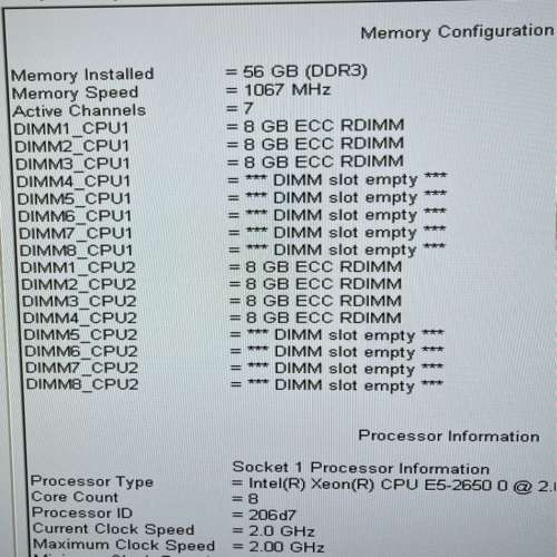 Dell Server T7600 Xeon x 2 56G Ram