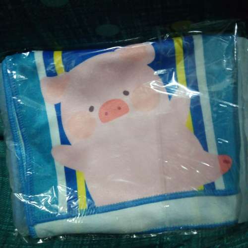 LuLu豬露營用品套裝( 露營戶外水杯、便當盒、保溫瓶、毛巾、束髮帶）