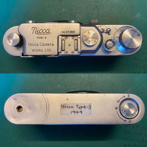 Nicca Type-3 1949 RF rangefinder film camera 旁軸菲林相機 type 3 Leica III II...
