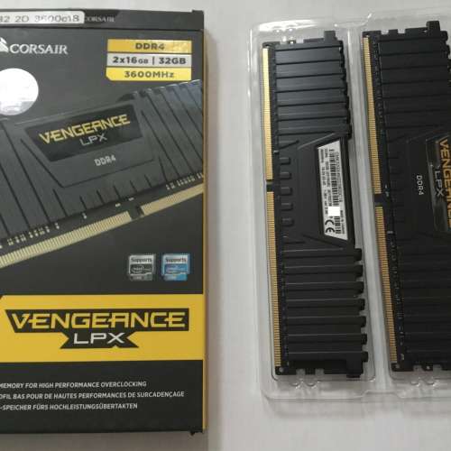 Corsair Vengeance LPX 32GB (2 x 16) DDR4 DRAM 3600MHz Micron B die可以行4000MHz