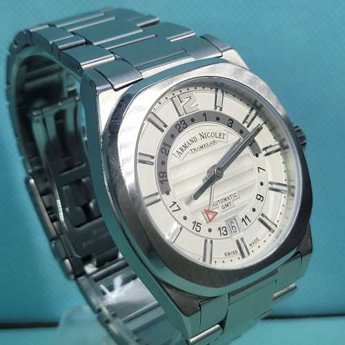 Armand Nicolet automatic GMT Chronograph 機械自動腕錶