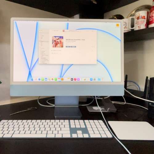 24-inch Blue iMac with 4.5K Retina display