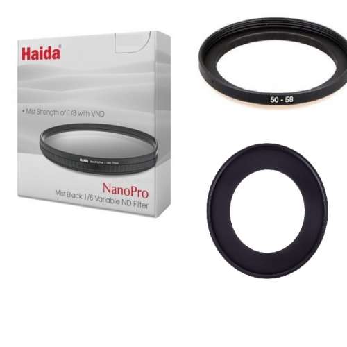 Haida NanoPro Mist Black Variable ND Filter 1/8 黑柔焦鏡連可調減光濾鏡 - 50mm...