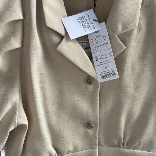 日本品牌Noela小外套連身裙(黃色)