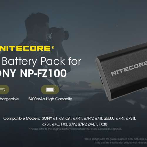 Nitecore 相機電池 NP-FZ100C