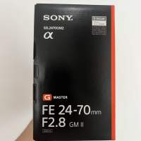 全新行貨 Sony FE 24-70mm F2.8 GM II  (11/10/2023 購自Sony Store)