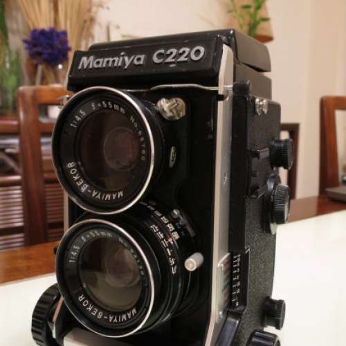 Mamiya C220 F (last model), 80mm S F2.8 and 55mm F4.5, $5300
