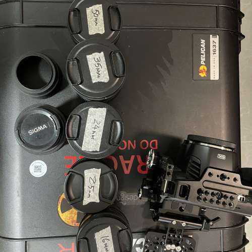Blackmagic Pocket 6K + Samyang Cine EF Lenses (16, 24, 35, 50, 85) + Sigma 105mm