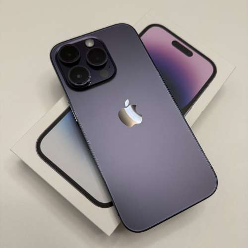 apple iphone 14 pro 512g 紫色 9成9新 無花 冇崩 行貨 港行