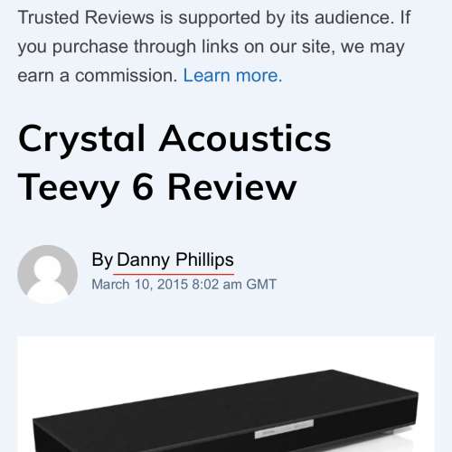 全新Crystal Acoustic 4.2 ch home theatre speaker system w/ WiFi, Bluetooth Aptx