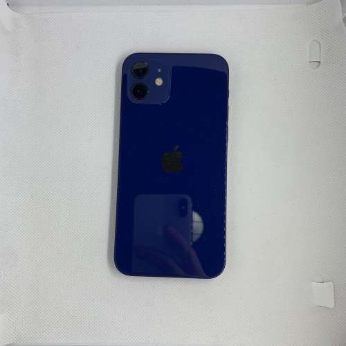 $(2) 97%新 IPhone 12 藍色 256GB 港行 剩機 送玻璃貼/套