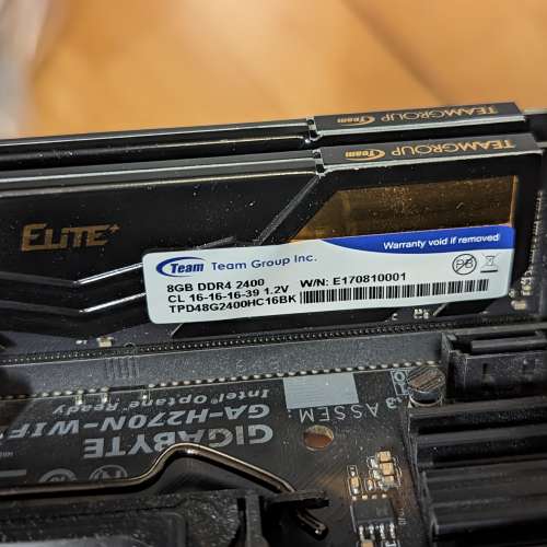 Gigabyte H270 ITX Wi-Fi底板連16GB RAM / 128GB SSD