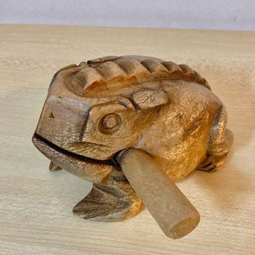 木雕青蛙🐸木魚