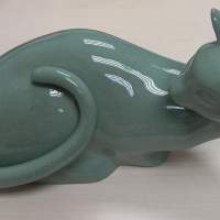 Avian Porcelain Celadon Laying Cat 青瓷貓