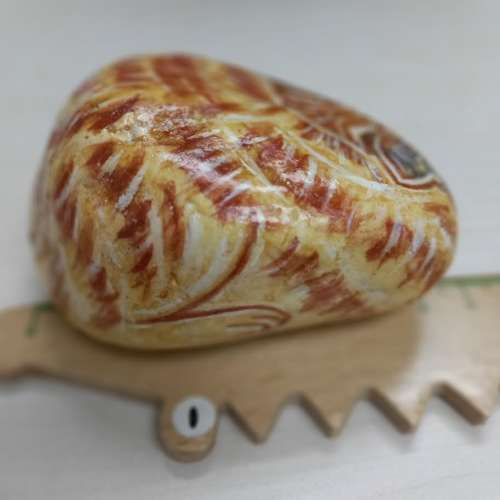 Cat - Painted Stone  石頭貓繪