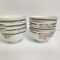 陶瓷碗 陶瓷盤 飯碗 餐具 ceramic rice bowls 8件