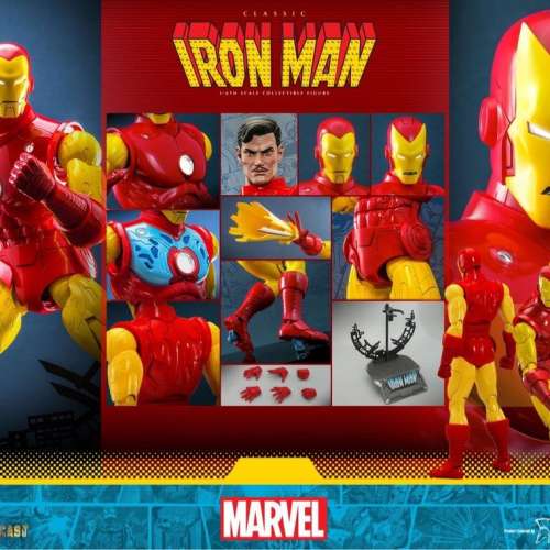 全新現貨 Hottoys CMS014D57 Marvel Comics Classic Iron Man Ironman 經典鋼鐵奇俠
