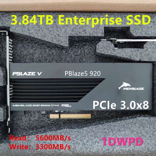 3.84TB SSD enterprise 5600MB/s PCIe3.0x8 NEW