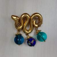 Vintage Kenzo Snake Brooch 蛇形飾針