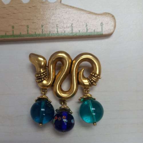 Vintage Kenzo Snake Brooch 蛇形飾針