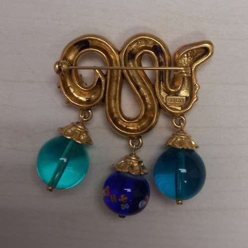 Vintage Kenzo Snake Brooch 蛇形飾針