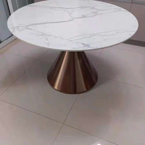 岩板圓形餐枱一張