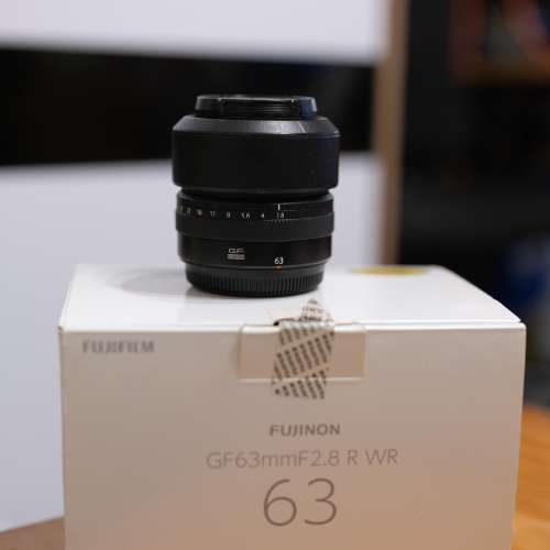 FUJIFILM GF63mm F2.8R WR 齊盒 送kenko filter