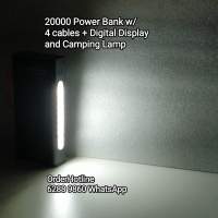 PD特快充電 20000mAh 移動電源充電寶Power Bank 露營燈。LED數碼電量顯示屏