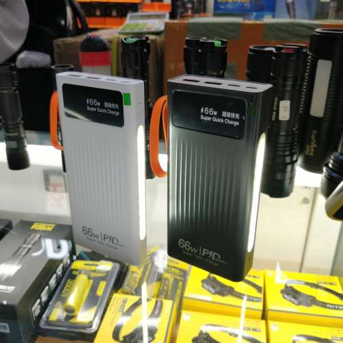 PD特快充電 20000mAh 移動電源充電寶Power Bank 露營燈。LED數碼電量顯示屏