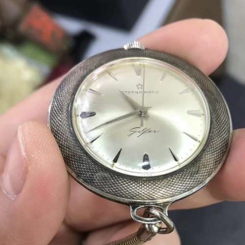 罕有Eterna Matic Golfer 懷錶