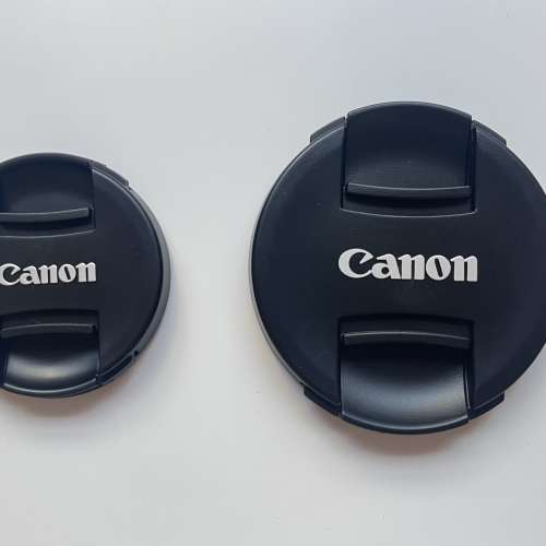 Canon字樣副廠鏡頭蓋，代用鏡頭蓋