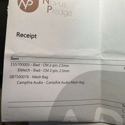 ［99% new］Eletech Iliad (2 Pin, 4.4mm)