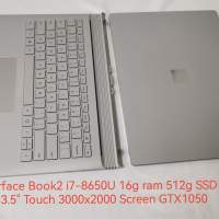 16g板載 Surface Book2 i7-8650U 16g ram 512g SSD 13.5" Touch 3000x2000 Screen ...