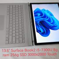 13.5" Surface Book2 i5-7300U 8g ram 256g SSD 3000x2000 Touch