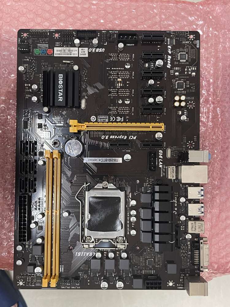 買賣全新及二手底板, 電腦- 二手BIOSTAR TB250-BTC+ B250 DDR4 LGA1151