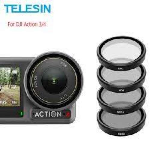 TELESIN CPL + ND8 / 16 / 32 Filter Set For DJI Osmo Action 3 / 4 濾鏡套裝