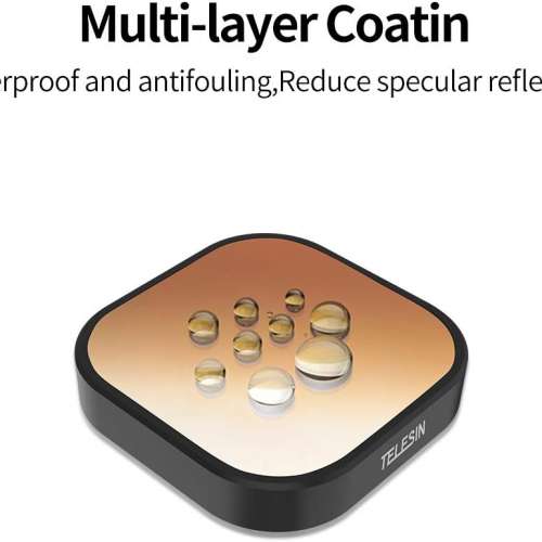 TELESIN CPL Polarizing Filter For GoPro Hero 12 /  Hero 11 Black / 10 Black / 9