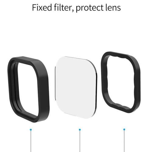 TELESIN CPL Polarizing Filter + ND8 / 16 / 32 Filter Set For GoPro Hero 12
