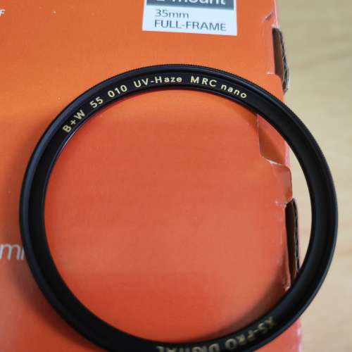 55mm UV B+W filter 全新一樣