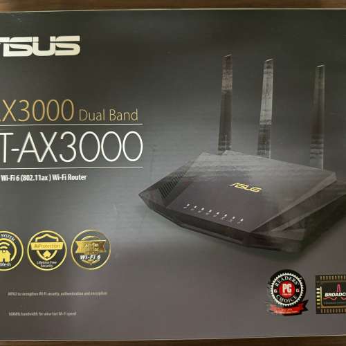 華碩 Asus AX3000 WiFi 6 router 路由器