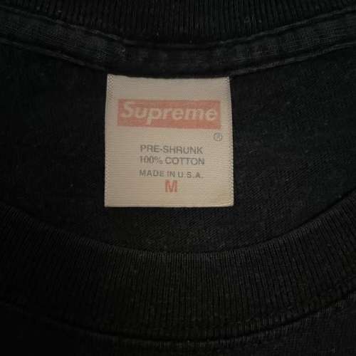 Supreme tee x playboy size M W47cml69cm 50%new 歲月自然裂痕 沙田圍站