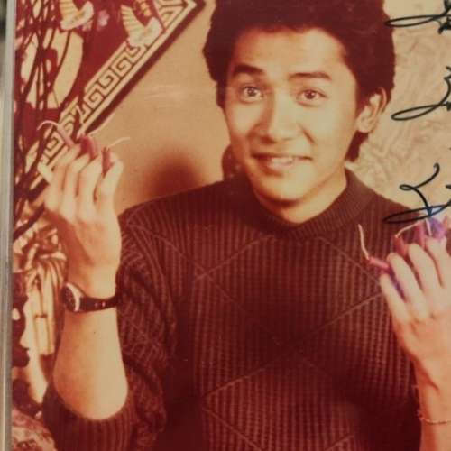 梁朝偉簽名相、陳百強 Danny Chan 絕筆簽名不再流淚Postcard,一定真跡
