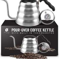 Bean Envy Pour Over Coffee Kettle - 40 oz, Stainless Steel