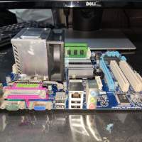 Gigabyte GA-G41M-Combo (冇背板) + E7500 CPU + 4G DDR2 RAM
