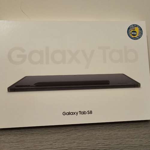 100% new 全新未開封 Samsung Galaxy Tab S8 WIFI 8+256gb Black