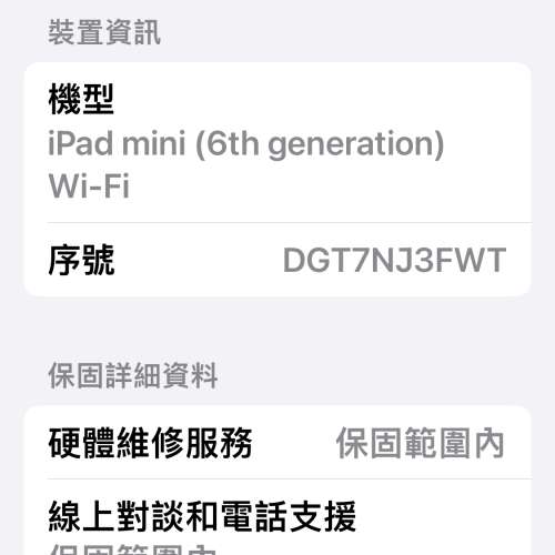 Apple IPad mini 6 64gb wifi 星光色 有保養
